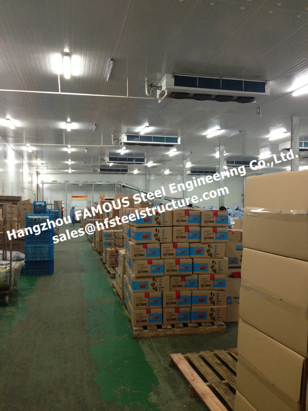 Pu insulated sandwich panel used walk in refrigerator