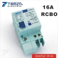 DZ47LE 1P+N 16A C type 230V~ 50HZ/60HZ Residual current Circuit breaker with over current and Leakage protection RCBO