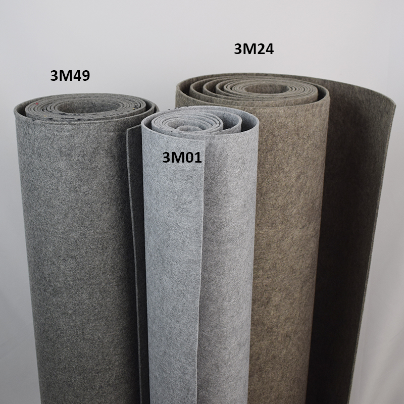 3mm 45x90cm Polyester Gray Felt fabric Artificial Wool Designer Diy Handmade craft sewing Bag planting bag Material