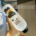 1000ml Plastic Bottle Cartoon Frosted water Bottles Leak-proof Drinkware Panda Polar Bear Brown Cup Bear Pattern Transparent