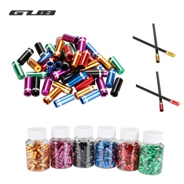 GUB 100 pcs 5mm Aluminum Alloy Cycling Bike Brake Cable End Caps Bicycle Accessories