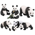 7 Kinds Soft Rubber Toys Simulation Panda Animal Figure Collectible Toys Cute Panda Animal Action Figures Kids