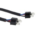 2Pcs H4 9003 Ceramic Wire Harness Plug Cable Headlights Connector Extension New