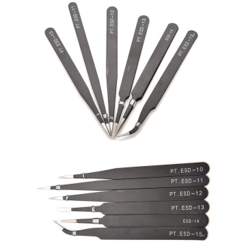 1 PCS Wholesale VETUS BGA ESD Antistatic Tweezers ESD-10/ESD-11/ESD-12/ESD-13/ESD-14/ESD-15 6 Styles