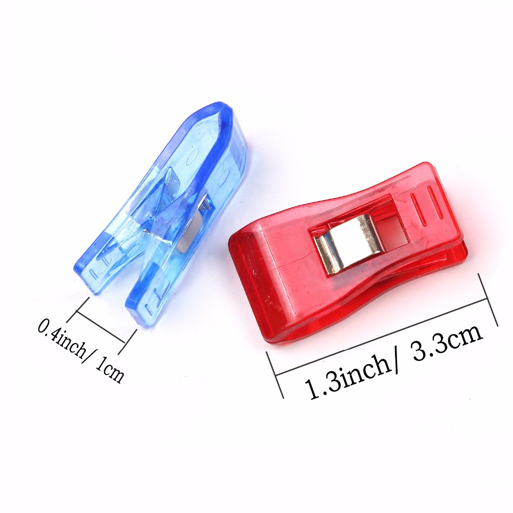 30pcs DIY Patchwork Mixed Plastic Clips Holder For Fabric Quilting Craft DIY Sewing Knitting Garment Clips Clamps