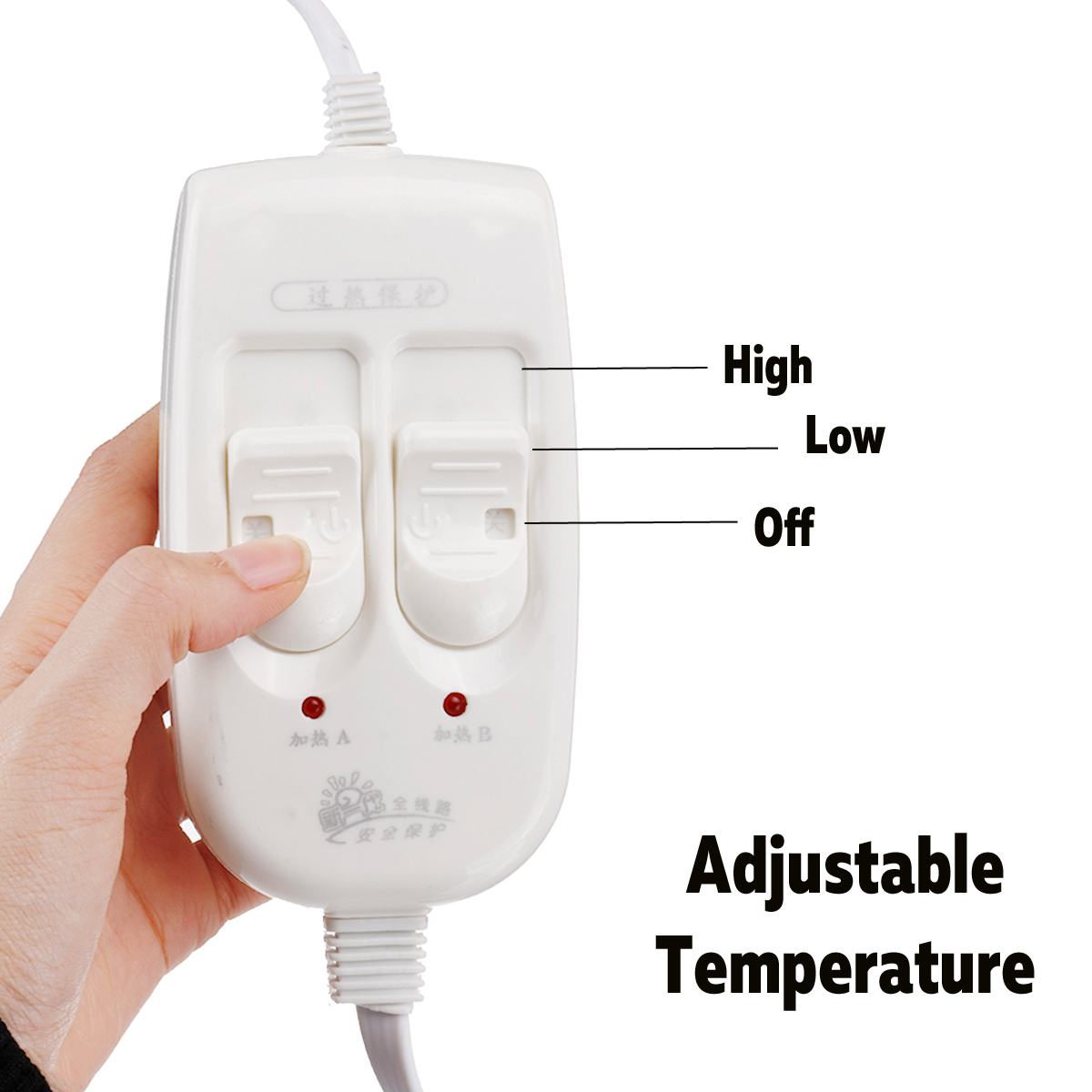 150x180cm 220V Home Electric Blanket Heater Double Body Warmer Heated Blanket Thermostat Electric Heating Blanket Bed Warmer Pad