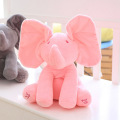 Electric hide-and-see cat elephant patting ears over eyes elephant singing music electric toys