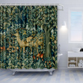 William Morris Greenery Decorative Fabric Shower Curtain