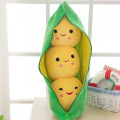 25CM Cute Kids Baby Plush Toy Pea Stuffed Plant Doll Kawaii For Children Boys Girls gift High Quality Pea-shaped Pillow Toy 138