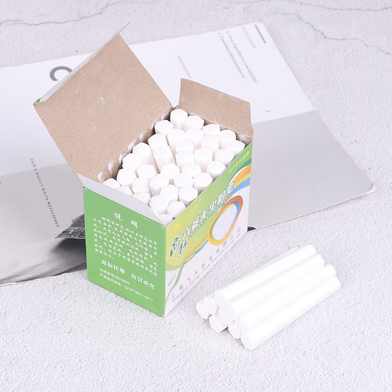 1 Box High Quality White Drawing Chalk For School Education Chalks Stationary Office Supplies Marker White