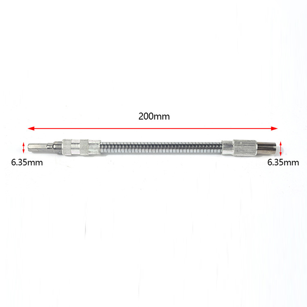 150mm/200mm/300mm Metal Universal Charging Electric Drill Flexible Shaft 300 Degree Bending Shaft Power Tool Accessories