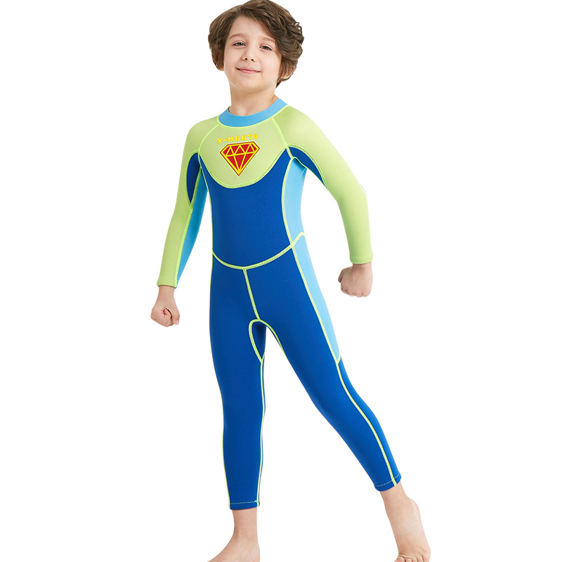 2.5mm Boy Neoprene Wetsuit Keep Warm Spearfishing Diving Suit Children Surf Wet Suits X-MAN Swimming Suit for Boys