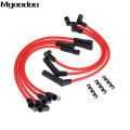 8Pcs Ignition Cable Spark Plug Wire 8.5mm Clips Fittment For Jeep Grand Cherokee Wagoneer Cherokee Briarwood Wrangler Comanche