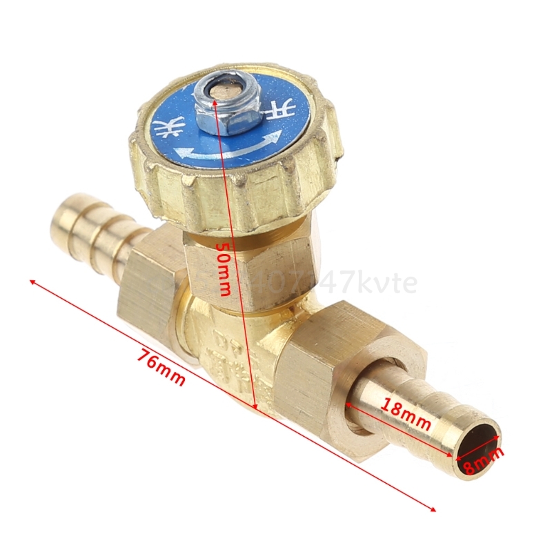 High Quality Elbow Brass Needle Valve 8mm Propane Butane Gas Adjuster Barbed Spigots 1 Mpa