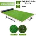 50-200cm Thickness Artificial Lawn Carpet Fake Turf Grass Mat Landscape Pad DIY Craft Outdoor Garden Floor Decor