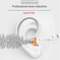 TISHRIC 80 Pairs Color Mixing PU Sponge Earplugs Noise Reduction 35.5 DB Ear Protector Earplugs Anti-Noise Sleeping Ear Plugs