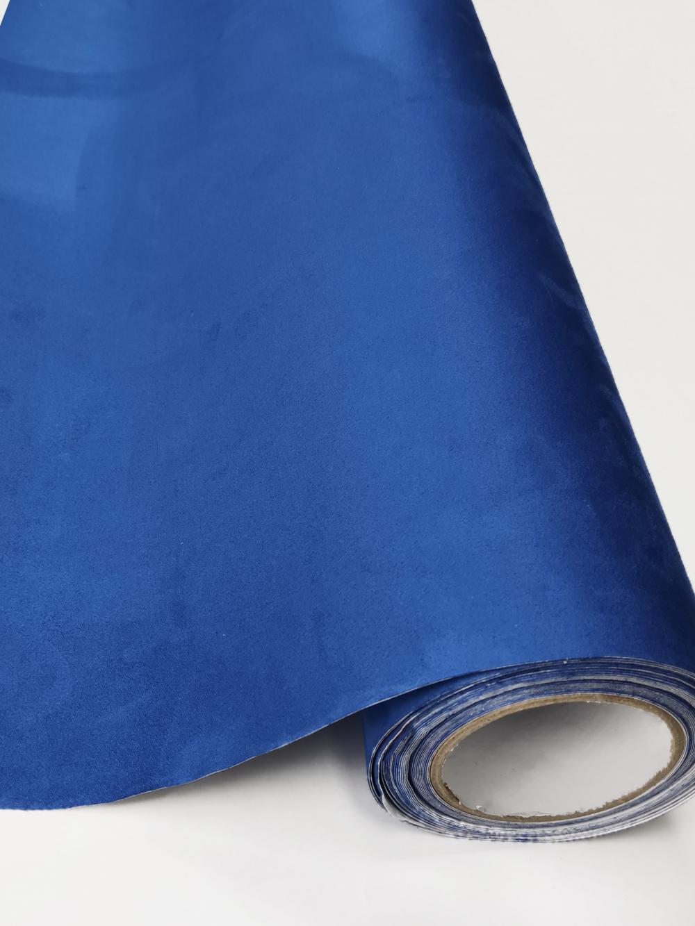 Blue Suede Fabric Film Car interior Wrap