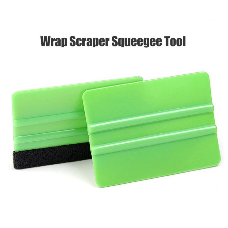 1pcs Felt Edge Squeegee Car Vinyl Wrap Application Tool Scraper Decal For Car Foil Square Scraping no sticker Car-styling 2021