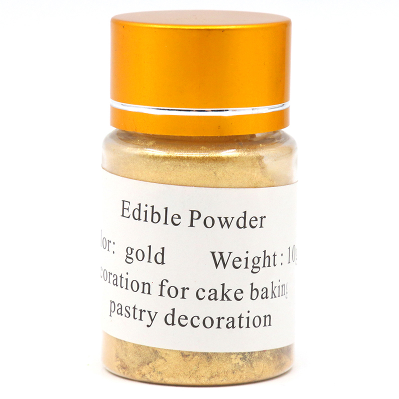 10g Edible Food Coloring Gold Powder in Cake Decoration Pastry Bread Colorantes Comestibles Baking Ingredient Gold Food Powder
