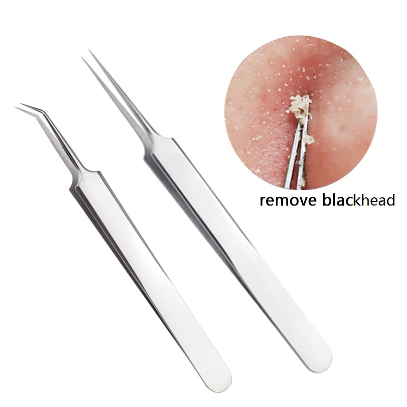 Stainless Steel Blackhead Remover Acne Needle Set Pimples Squeeze Face Cleaning Skin Care Tools Remove Dirt Brighten Beauty