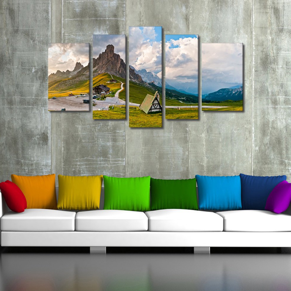 Dolomites Italy Landscape Poster Wall Art Canvas Print Picture for Living Room Restaurant Wall Decor Wholesale Custom Drop Ship