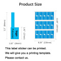 300Pcs Cable Marker Sticker Waterproof Self-adhesive Cable Sticker A4 Works Identification Labels Stickers Network Marker Tag