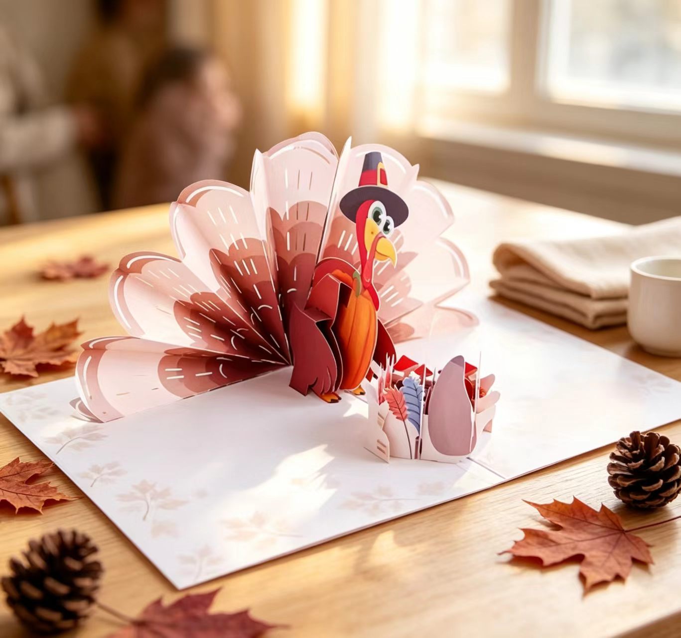Pop up thanksgiving card