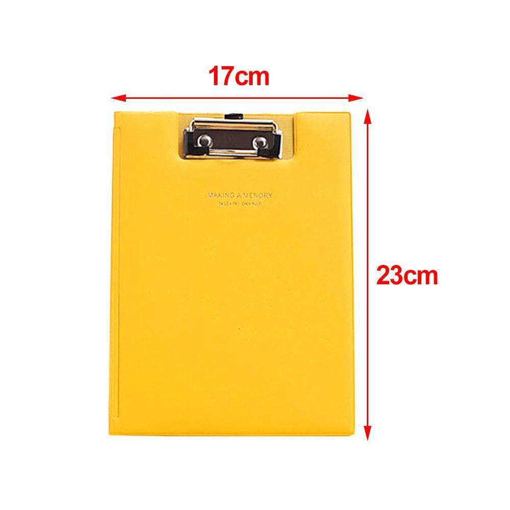A5 Waterproof Clipboard Writing Pad File Folder Document Colors Stationery Holder Office Supply 6 School Y4P2