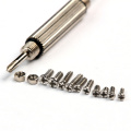 1000Pcs/lot Stainless Steel Screws And Nuts With 1pc Multi Screwdriver For Watch Eye Glasses