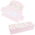 20pcs Rectangular Kraft Packing Paper Box Biscuit Boxes Cookie Cake Box Container Baking Packaging Box Wedding Party Supplies