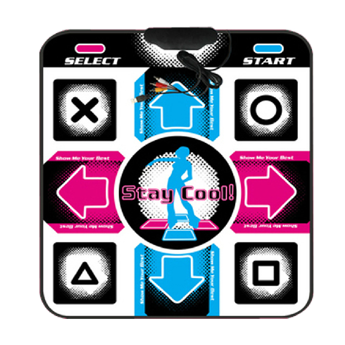 OSTENT USB RCA Non-Slip Dancing Step Dance Mat Pad for PC TV AV Video Game