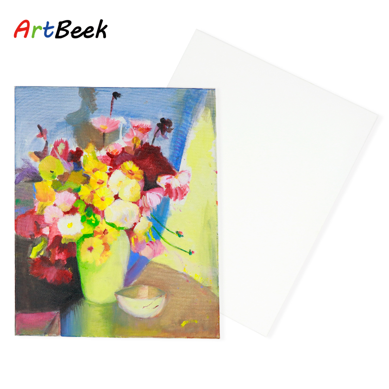 ArtBeek Blank Canvas Panel Cotton Wood Frame Acrylic Oil Painting Art Supplies