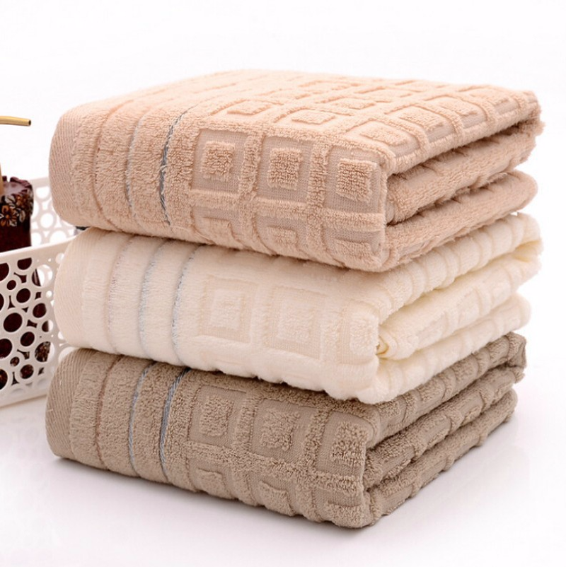 3PCS/Set 70*140cm Towels 100% Cotton Super Soft Bath Towels For Adults Strong Absorbent Beach Towels