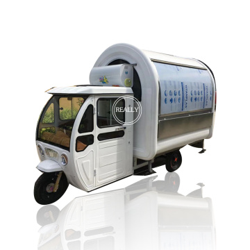 Popular Electric Tricycle Mobile Food Cart with Air Conditioned for Sale Hot Dog Coffee Ice Cream Sandwich Customizable