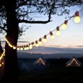 25 LED bulbs string lights outdoor light bulb string garland christmas White Cbale for garden Holiday Wedding Decoration