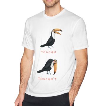 Toucan T Shirt Toucan Toucan't T-Shirt Fashion 100 Cotton Tee Shirt Plus size Man Short Sleeves Printed Tshirt