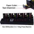 Multifunction Cutter and Dispenser Single Controller 5 in 1 Digital Mug Sublimation Heat Press Machine Printer