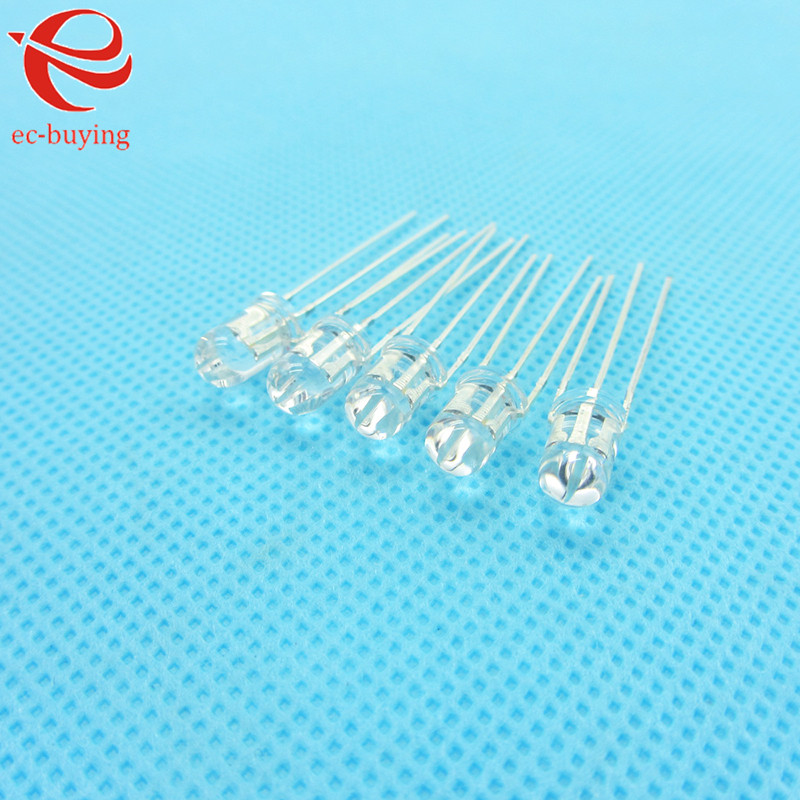 5mm LED Bi-Color Common Anode Round Light Emitting Diode Dual Color Red Green Brightness Ultra Bright Transparent 100 pcs/lot