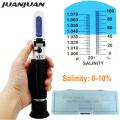 Handheld Salinity Refractometer 0-10% Aquarium Salt Water Salinity tester Hydrometer ATC with retail box 32% off