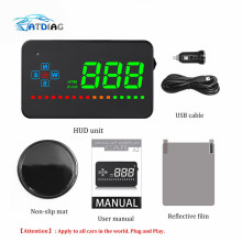 A2 display head up display gps Digital Car Speedometer Auto Windshield Project Speedometer GPS hud head up display for All cars