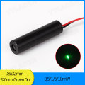 8mm Low operating temperature 0.5mW 1mW 5mW 10mW 520nm Green Dot Laser Diode Module Industrial Grade APC Driver TYLASERS