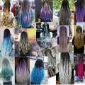 Desire for hair 24inch 100g bling bling hair tinsel mix synthetic jumbo braids braiding hair extensions