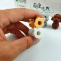 4pcs/lot cute cartoon pencil eraser non-toxic soft rubber eraser kawaii gift erasers for kids school office supplies