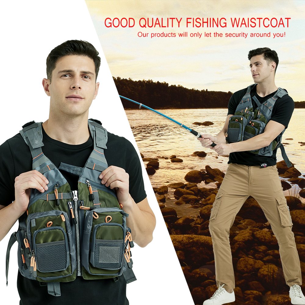 Owlwin life vest life jacket fishing outdoor sport flying men respiratory jacket safety vest survival utility vest