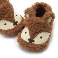 Infant Baby Winter Warm Soft Slippers Boys Girls Cute Cartoon Animal Plush Fur Non-Slip Indoor Bedroom Floor Shoes Children