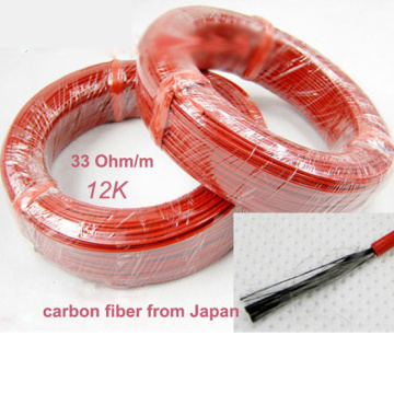 100M PTFE Cable Carbon Fiber Heating Cable System 12K 33Ohm Carbon Fiber Cables Floor Electric Wire Hotline