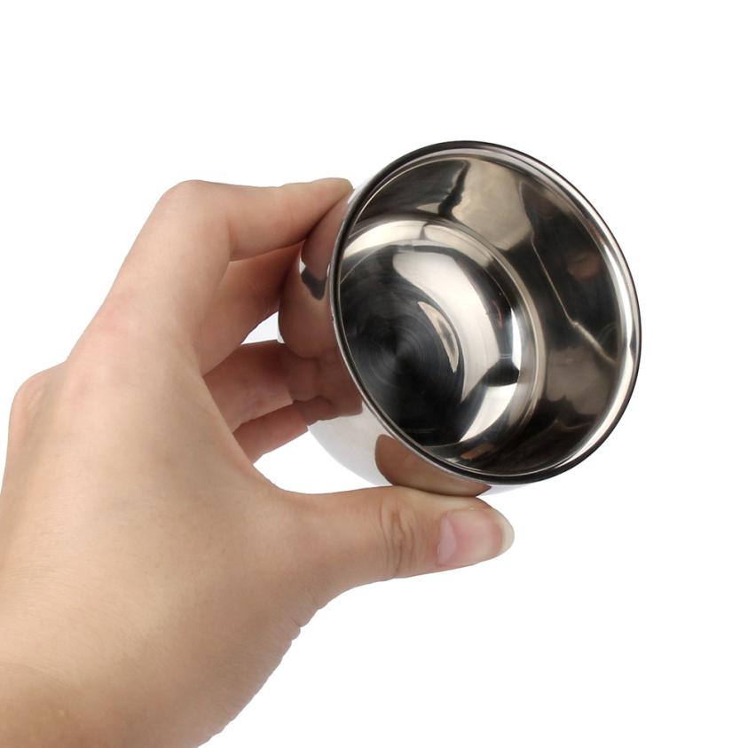 Fashion Men's Shaving Mug Bowl Cup For Shave Brush Stainless Steel Metal High Quality 3JU16