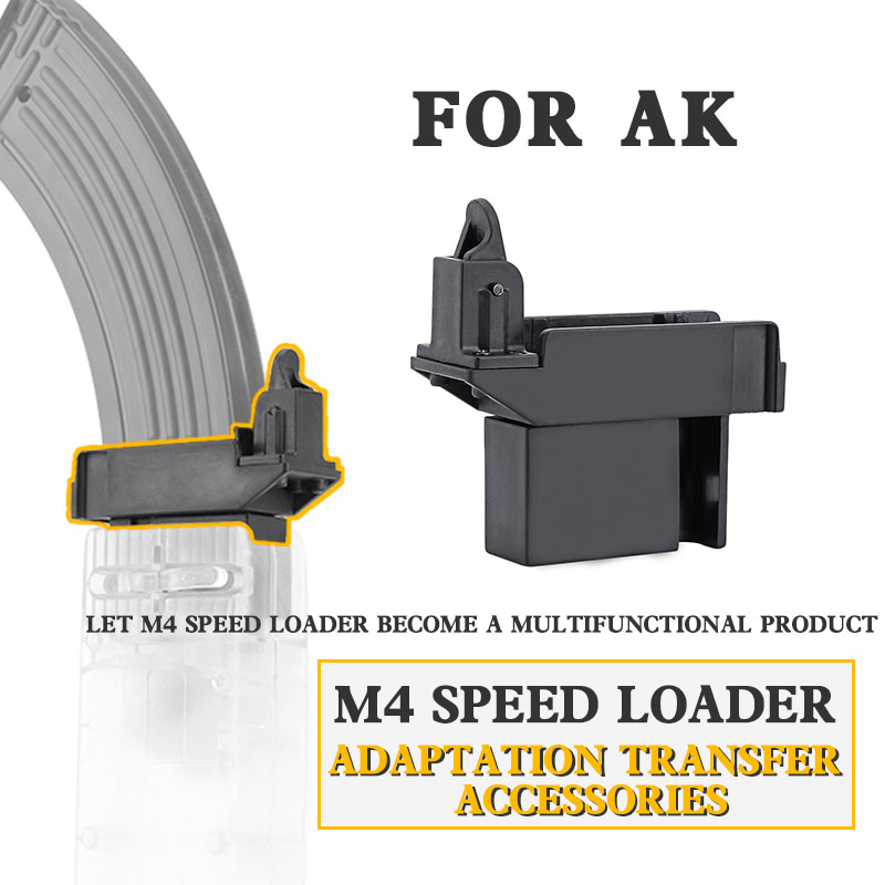 Tactical Airsoft M4 BB Speed Loader Converter Adapter to Adapt AK MP5 Magazine for Hunting Military Paintball Accessories