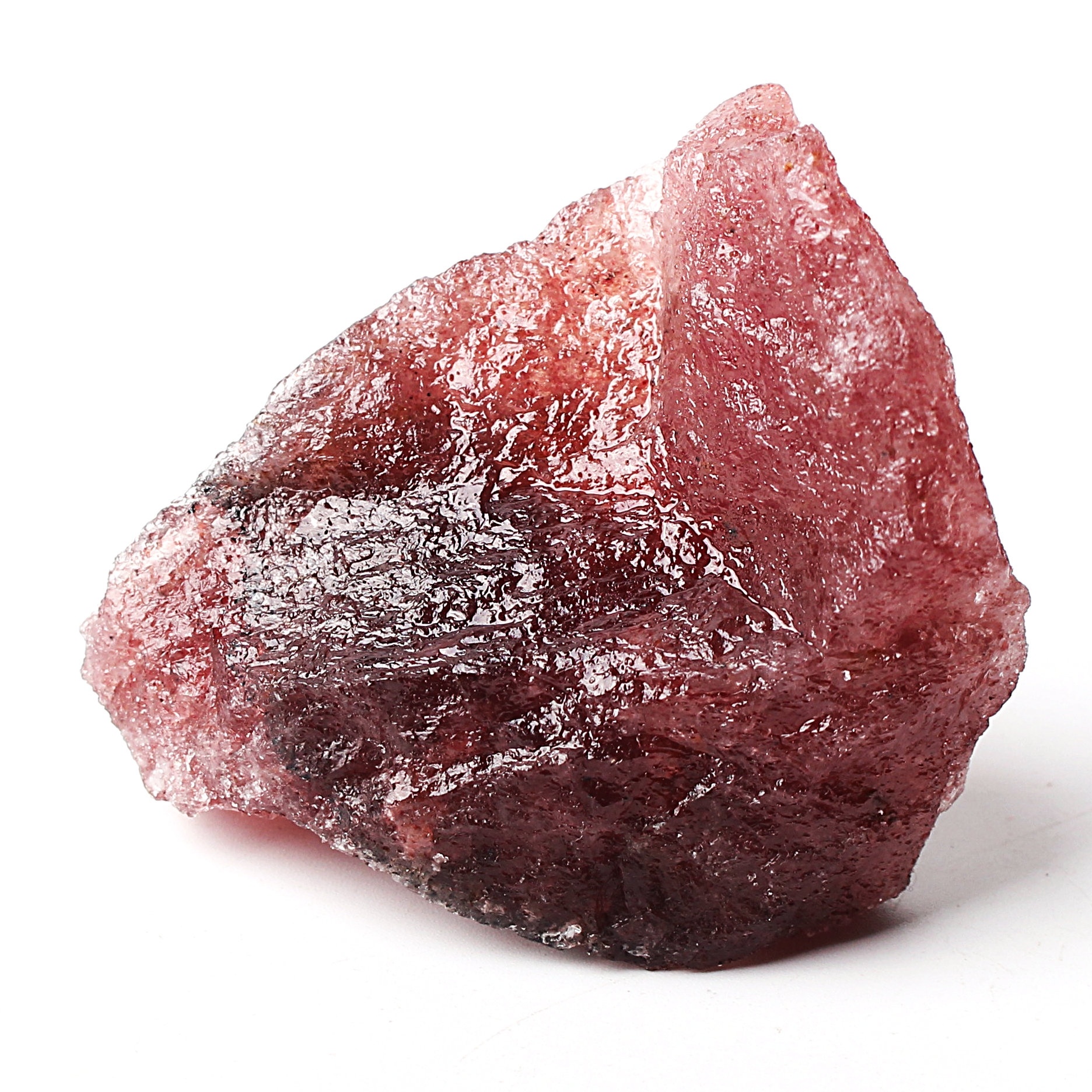 1PC Natural Strawberry Quartz Crystal Rock Rough Stone Mineral Specimen Chakra Reiki Healing Gemstone Home Decor