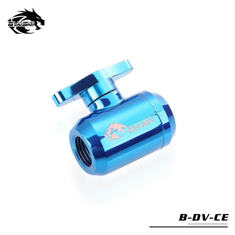 BYKSKI Water Valve Switch Double Inner G1/4 Thread Double Female Water Cooler System Computer Accessories Fitting